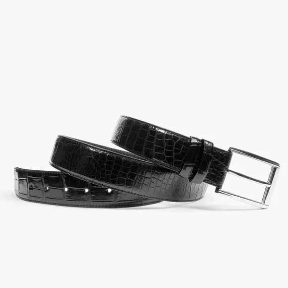 467. NWT MENS SHERRILL & BROTHERS TOBY 38 GENUINE CROCODILE BELT